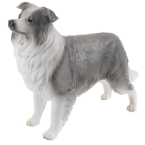 BRIGHTFUFU Kuscheltier Dackel Spielzeug Für Hunde Realistische Border Collie Hundefigur Dekorative Hundestatue Für Ihr Zuhause Hochwertige Hundedekoration von BRIGHTFUFU