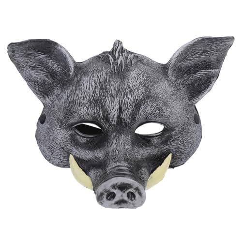 BRIGHTFUFU Scary Masken Schweinmasken Party Halbgesicht Tiermasken Schweinkopfmasken für Kostümparty Requisite Cosplay Karnevalspartyzubehör Maskerade Horrormasken Requisiten Halloween von BRIGHTFUFU