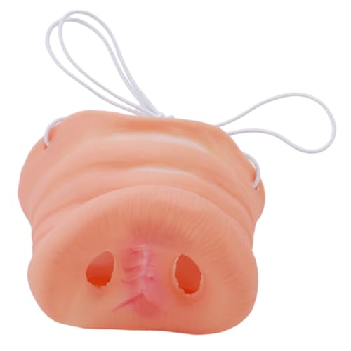 BRIGHTFUFU Schweine Nasen Kostüm Prop Für Halloween Und Cosplay Realistische Tiermaske Für Lustige Partys Karneval Und Theateraufführungen Für Erwachsene Und von BRIGHTFUFU