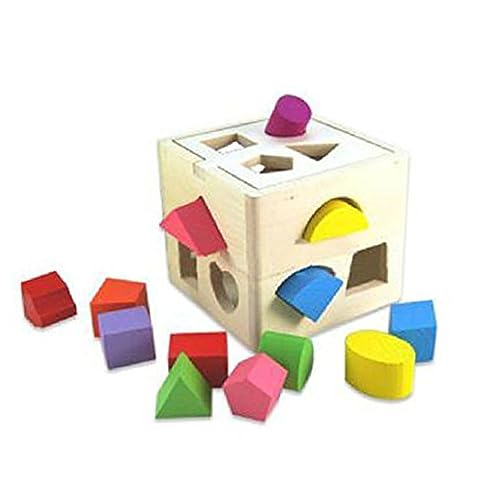 BRIGHTFUFU Set Aus Bauklötzen Für Geometrisches Zum Lernen Für Jungen Und ädchen Pädagogisches Holzspielzeug Für Kleinkinder Vielfältige Formen Und Farben von BRIGHTFUFU