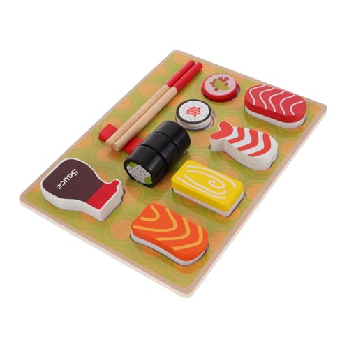 BRIGHTFUFU Set Sushi Spielzeug Essen Spielen Lernspielzeug Rollenspiel Sushi Für Kinder Rollenspiel Küchenspielzeug Kinderspielzeug Kinder Mikrowellenspielzeug Montessori Küche von BRIGHTFUFU