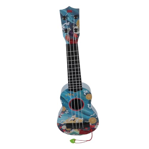 BRIGHTFUFU Simulation Gitarre Ukulele Kinder Elektronische Spielzeuggitarre Gitarrenspielzeug Für Kinder Kindergitarre Gitarre Für Kinder Mini-musikspielzeug Mini-bassgitarre Blue Plastik von BRIGHTFUFU