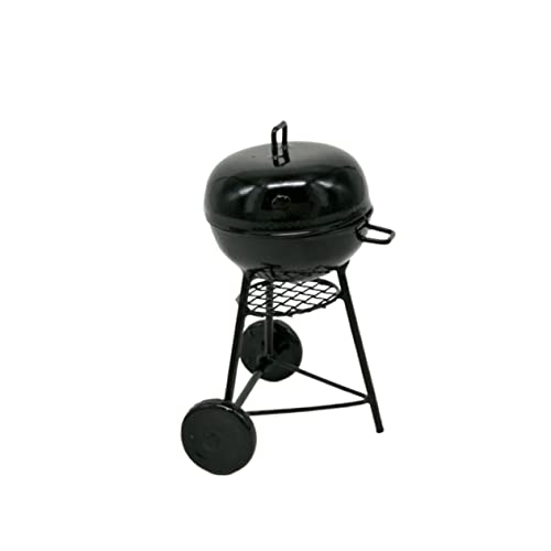 BRIGHTFUFU Mini-Grill-Set Metall-Grill-Ornament Mini-Grillrost Camping-Szene-Requisite Foto-Layout-Requisiten Eisen-Ornamente schwarzes Desktop- für das Puppenhaus von BRIGHTFUFU