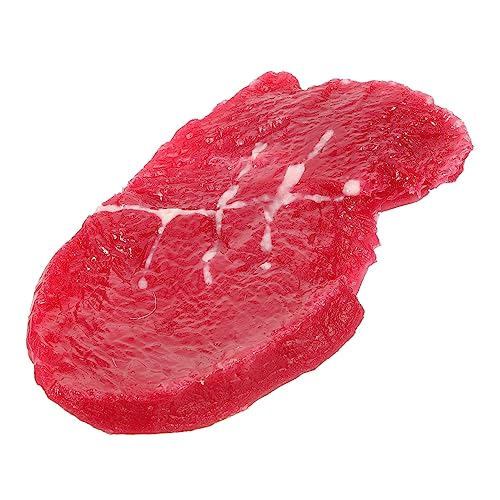 BRIGHTFUFU Steakimitat Mini-Lebensmittel Steak-Foto-Requisiten Realistisches Essen Mini-Essen Faux-Food-Modell Künstliches Steak-Essen Geschäfte Rindfleisch Prop Steak-Fotografie-Modell Harz von BRIGHTFUFU