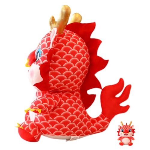 BRIGHTFUFU Plüschtiere Drachen Aus Üsch Farbenfrohes Drachen Ornament Für Chinesische Neujahrsfest Dekorative Ausgestopfte Drachenfigur Ideal Für Und von BRIGHTFUFU