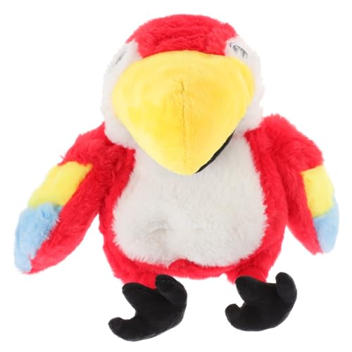 BRIGHTFUFU üsch Papagei Handpuppe Interaktive Geschichtenerzählung Weiches Tierspielzeug Für Ideal Für Kreatives Und Pädagogische Abenteuer Farbenfroh Und Einladend von BRIGHTFUFU