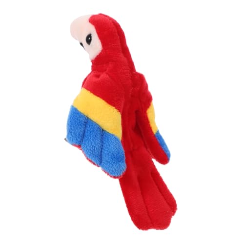 Papageien-Fingerpuppe Puppen Papagei Handpuppe Kolibri Stofftier Fingerpuppen Vogel papagei Mini Puppen Plüsch-Vogel-Fingerpuppenspielzeug Tierpuppen PP Baumwolle BRIGHTFUFU von BRIGHTFUFU