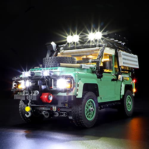 BRIKSMAX 10317 Led Licht für LEGO Klassischer Land Rover Defender 90 - Compatible with Lego Icons Bausteinen Modell - Ohne Lego Set von BRIKSMAX