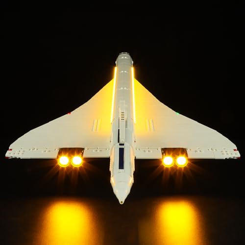 BRIKSMAX 10318 Led Licht für Lego Concorde - Compatible with Lego Icons Bausteinen Modell - Ohne Lego Set von BRIKSMAX