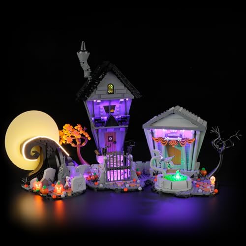 BRIKSMAX 2.0 Led Licht für Lego Tim Burtons Film Nightmare Before Christmas – Innovative LED-Beleuchtung Compatible mit Lego Ideas 21351 – Ohne Lego Set von BRIKSMAX