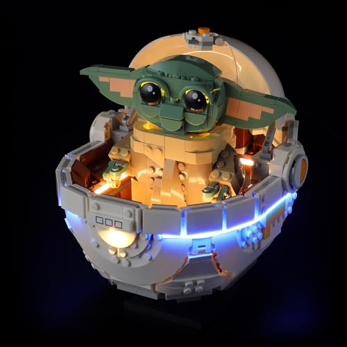 BRIKSMAX 2.0 Licht für Lego Grogu in Seiner Repulsorwiege 75403 - Compatible with Lego Star Wars Bausteinen Modell - Ohne Lego Set von BRIKSMAX