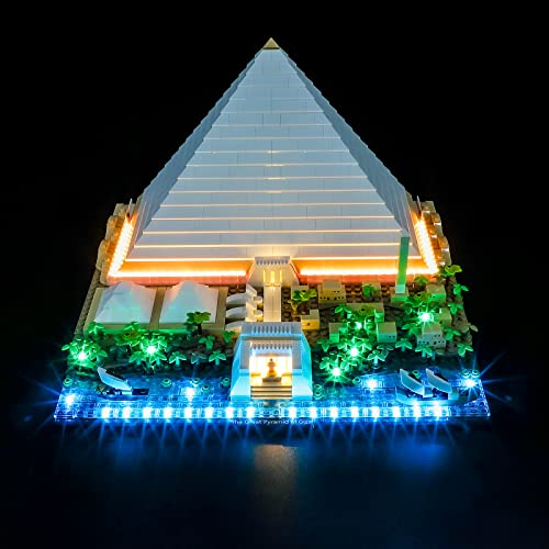 BRIKSMAX 21058 Led Licht für Lego Cheops-Pyramide - Compatible with Lego Architecture Bausteinen Modell - Ohne Lego Set von BRIKSMAX