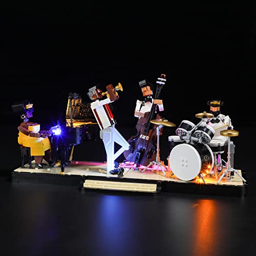 BRIKSMAX 21334 Led Licht für Lego Jazz-Quartett - Compatible with Lego Ideas Bausteinen Modell - Ohne Lego Set von BRIKSMAX