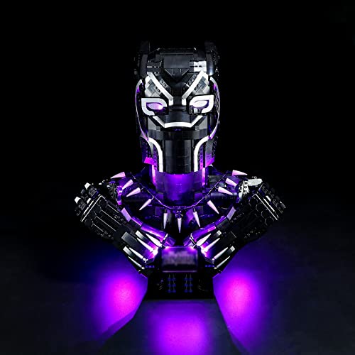 BRIKSMAX 76215 Led Licht für LEGO Black Panther - Compatible with Lego Marvel Bausteinen Modell - Ohne Lego Set von BRIKSMAX