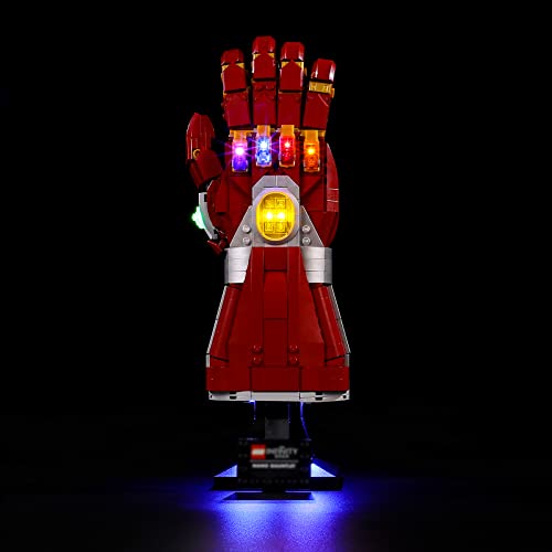 BRIKSMAX 76223 Led Licht für Lego Iron Mans Nano Handschuh - Compatible with Lego Marvel Bausteinen Modell - Ohne Lego Set von BRIKSMAX