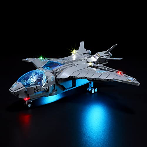 BRIKSMAX 76248 Led Licht für Lego Der Quinjet der Avengers - Compatible with Lego Marvel Bausteinen Modell - Ohne Lego Set von BRIKSMAX