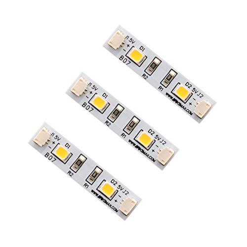 BRIKSMAX Kleine LED-Strip Lights (Warmweiß) für DIY Lego/Moc-Beleuchtung (3er-Pack) von BRIKSMAX