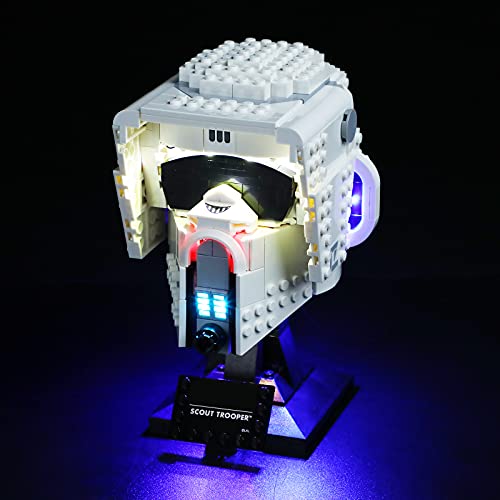 BRIKSMAX LED-Beleuchtungsset für LEGO Star Wars Scout Trooper™ Helm – kompatibel mit LEGO 75305 Bausteinen Modell – das LEGO Set nicht im Lieferumfang enthalten von BRIKSMAX