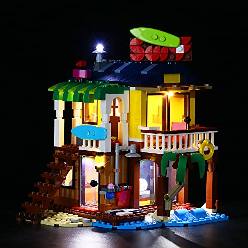 BRIKSMAX Led Beleuchtungsset für Lego Creator Surfer-Strandhaus - Compatible with Lego 31118 Bausteinen Modell - Ohne Lego Set von BRIKSMAX