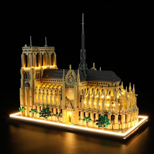 BRIKSMAX Led Licht für Lego Notre-Dame de Paris 21061 - Compatible with Lego Architecture Bausteinen Modell - Ohne Lego Set von BRIKSMAX