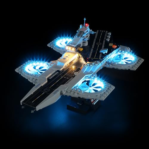 BRIKSMAX Led Licht für Lego Helitransporte de los Vengadores 76295 - Compatible with Lego Marvel Bausteinen Modell - Ohne Lego Set von BRIKSMAX