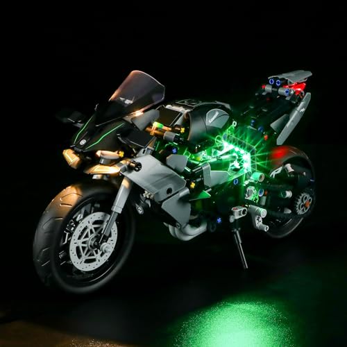 BRIKSMAX Led Licht für Lego Kawasaki Ninja H2R Motorrad 42170 - Compatible with Lego Technic Bausteinen Modell - Ohne Lego Set von BRIKSMAX