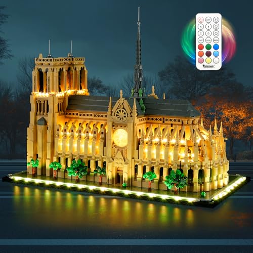 BRIKSMAX Led Licht für Lego Notre-Dame(Innovative Installation) – LED-Beleuchtung Compatible mit Lego Architecture 21061 – Ohne Lego Set von BRIKSMAX