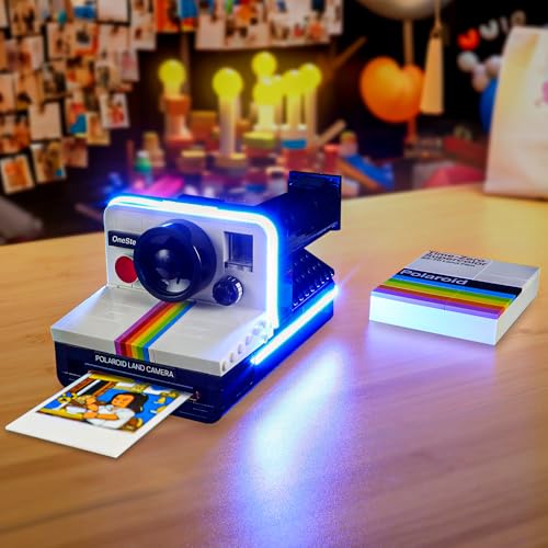 BRIKSMAX Led Licht für Lego Polaroid OneStep SX-70 Sofortbildkamera 21345 - Compatible with Lego Ideas Bausteinen Modell - Ohne Lego Set von BRIKSMAX