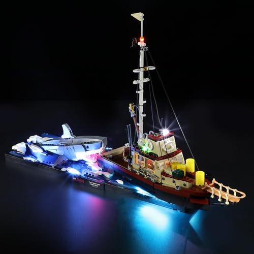 BRIKSMAX Led Licht für Lego Tiburón 21350 - Compatible with Lego Ideas Bausteinen Modell - Ohne Lego Set von BRIKSMAX