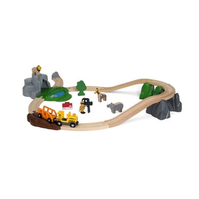 BRIO® WORLD Holzeisenbahn Großes BRIO Bahn Safari Set von BRIO