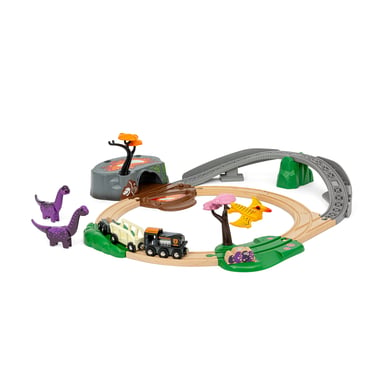 BRIO® WORLD Holzeisenbahn Dinosaurier Abenteuer-Set von BRIO