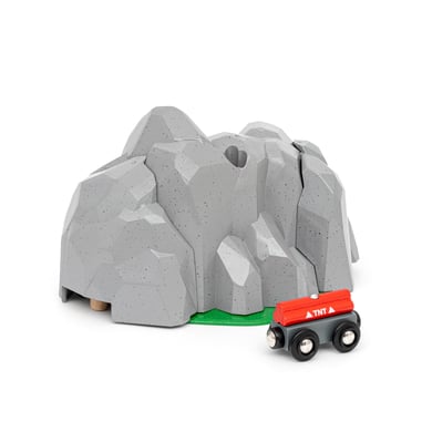 BRIO® WORLD Holzeisenbahn Tunnel mit Sprengfunktion von BRIO