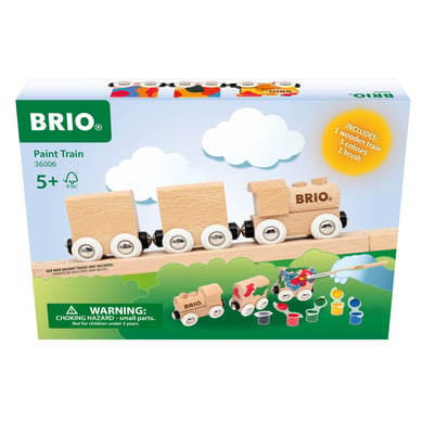 BRIO® WORLD Holzeisenbahn Holzzug zum Anmalen von BRIO