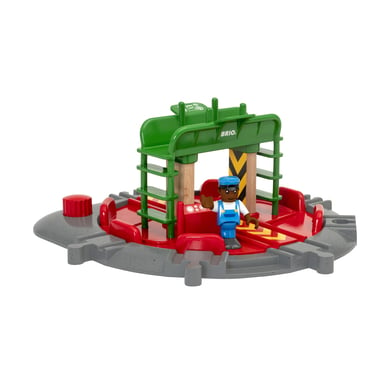 BRIO® WORLD Lok-Drehscheibe mit Kontrollbrücke von BRIO