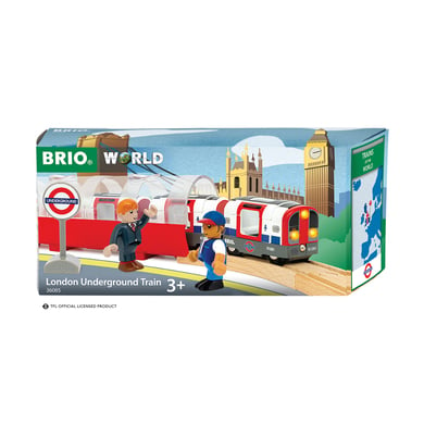 BRIO® WORLD Holzeisenbahn Londoner U-Bahn mit Licht und Sound von BRIO