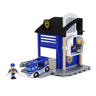 BRIO® WORLD Polizeistation mit Einsatzfahrzeug 33813 von BRIO