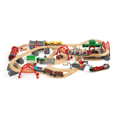 BRIO® Straßen und Schienen Bahn Set Deluxe von BRIO