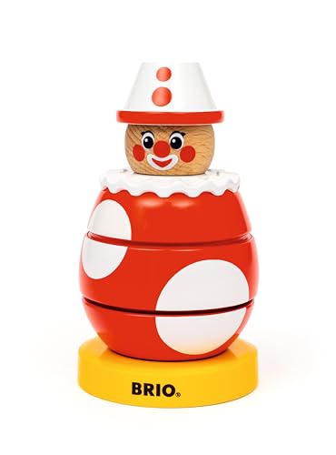 BRIO – 30237 Drück- & Dreh-Clown | Spielzeug für Kleinkinder ab 12 Monaten von BRIO