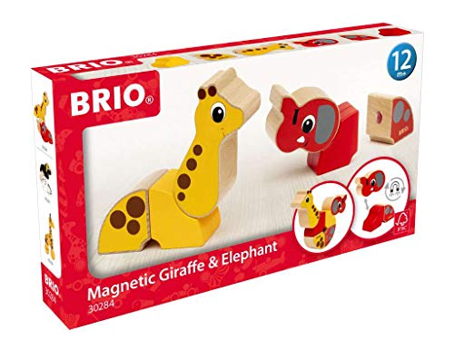 Ravensburger BRIO 30284 - Magnet-Tiere Elefant und Giraffe von Ravensburger