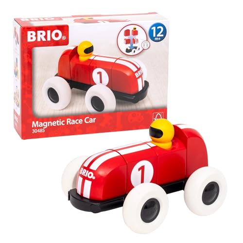 BRIO – 30435 Rennwagen aus magnetischen Bausteinen | Spielzeugauto für Kinder ab 12 Monaten von BRIO