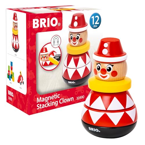 BRIO 30490 Magnetischer Stapelclown | Spielzeug für Kleinkinder ab 12 Monaten BRIO 30490 Magnetischer Stapelclown | Spielzeug für Kleinkinder ab 12 Monaten von BRIO