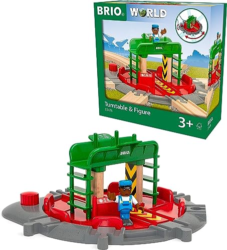 BRIO 33476 Lok-Drehscheibe mit Kontrollbrücke von BRIO