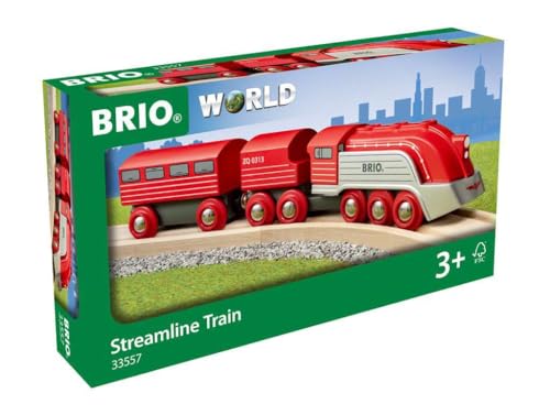 BRIO 33557 Highspeed-Dampfzug - Eisenbahnzubehör Holzeisenbahn, Spielzeug ab 3 Jahre von BRIO