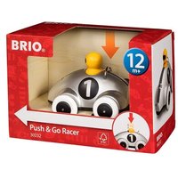 BRIO 63023200 Push & Go Rennwagen Silber von BRIO