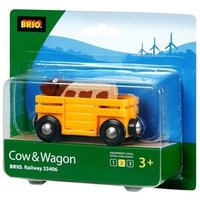 BRIO 63340600 Tierwagen mit Kuh von BRIO