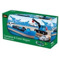 BRIO 63353400 Containerschiff mit Kranwagen von BRIO