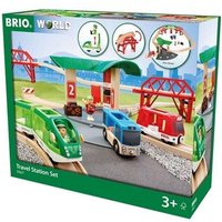 BRIO 63362700 Reisezug Set mit Busbahnhof von BRIO