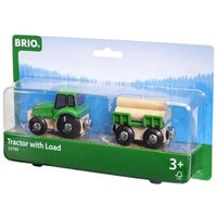 BRIO 63379900 Traktor mit Holz-Anhänger von BRIO