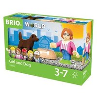 BRIO 63395200 Village Kind mit Hund von BRIO