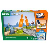 BRIO 63396500 Smart Tech Sound Abenteuer-Bahnübergang von BRIO